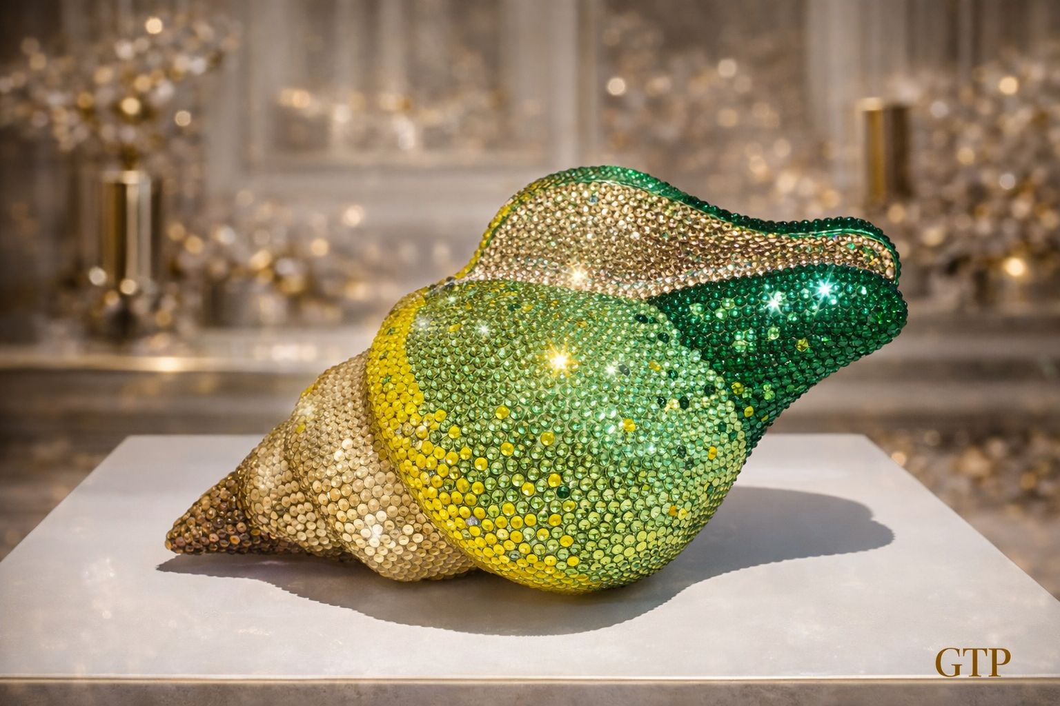 The Conch Statement Clutch – Crystal Shell Bag