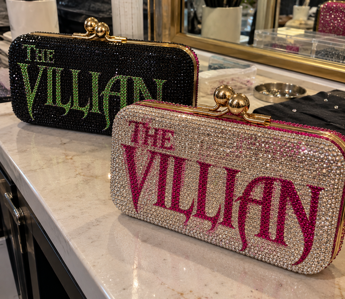 THE VILLAIN Crystal Clutch