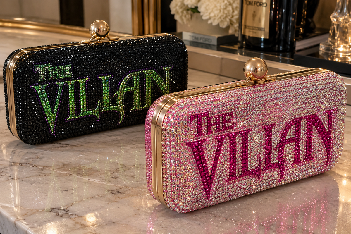 THE VILLAIN Crystal Clutch