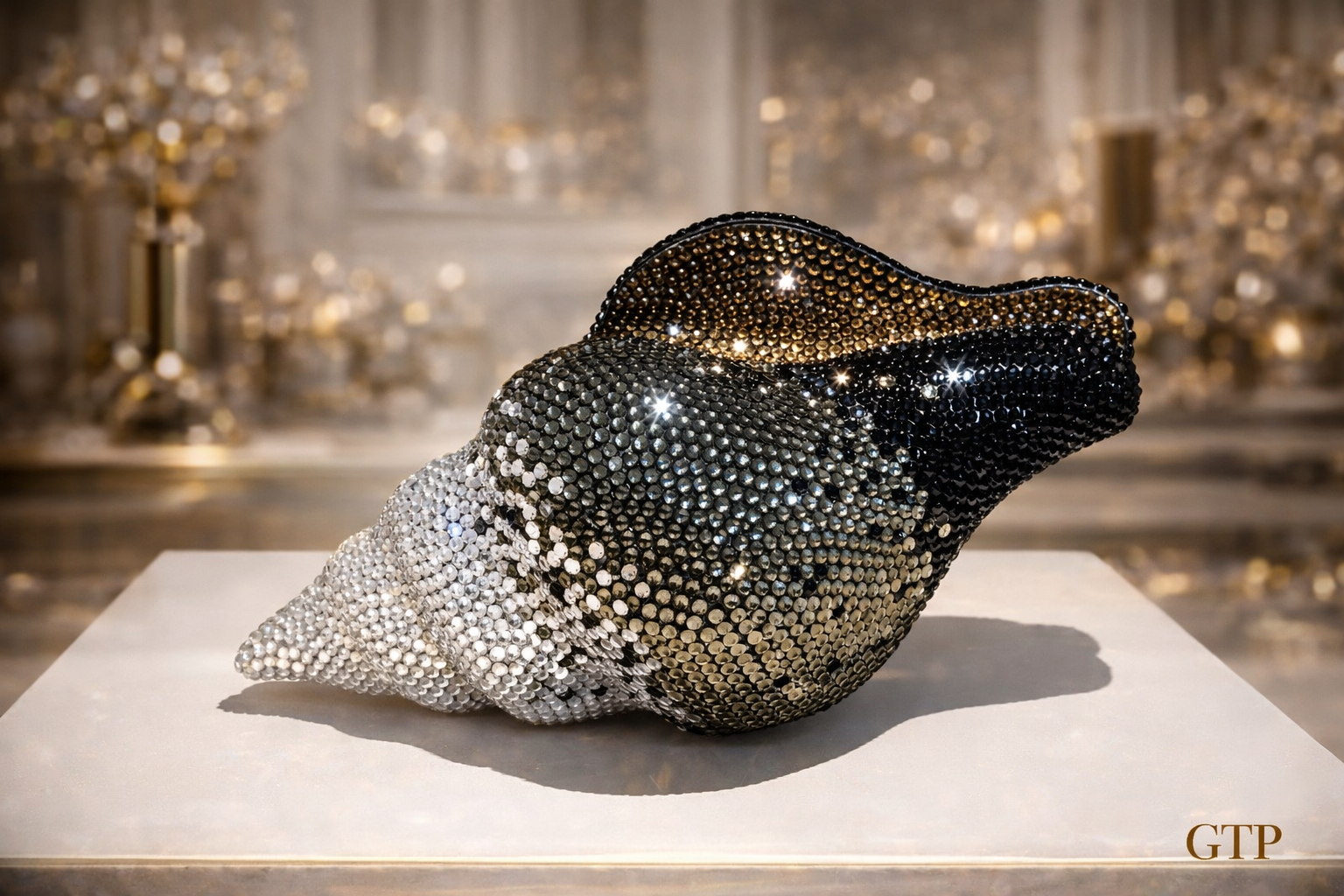 The Conch Statement Clutch – Crystal Shell Bag