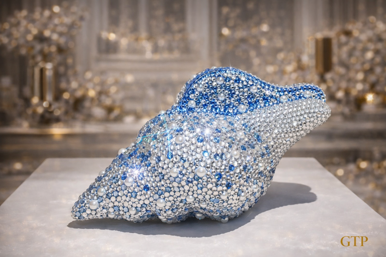 The Conch Statement Clutch – Crystal Shell Bag
