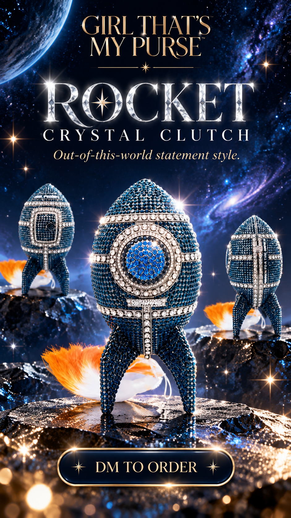 GTP Rocket Crystal Clutch Out of This World promotional product image